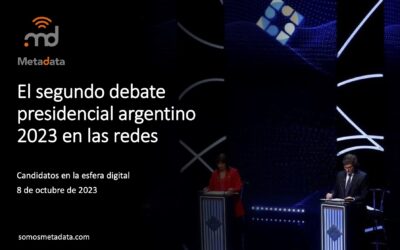 El segundo debate presidencial argentino en las redes